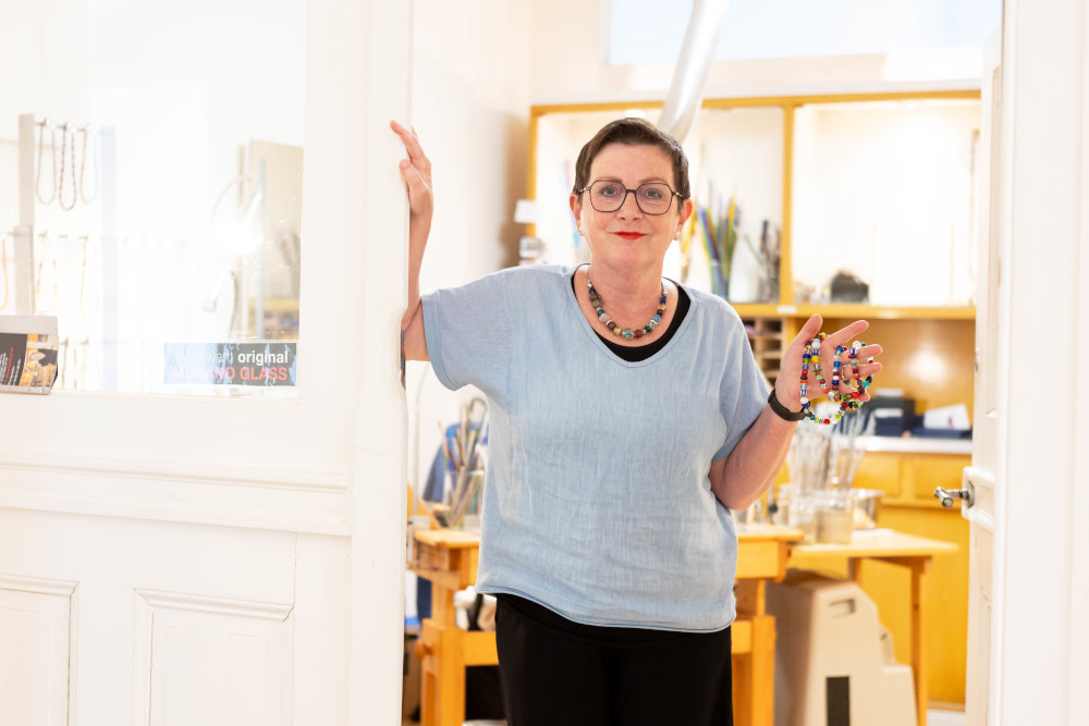 Glasperlenfeuer Eingang Ulli Thiersch